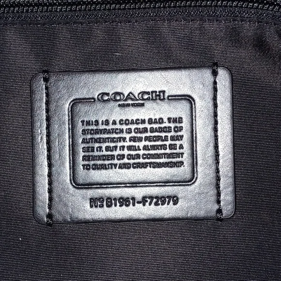 Men's Coach Beckett Slim Brief In Black Smooth Calf Leather